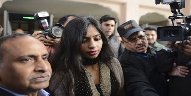 An arrest warrant was today issued against Indian diplomat Devyani Khobragade on visa fraud charges after her fresh